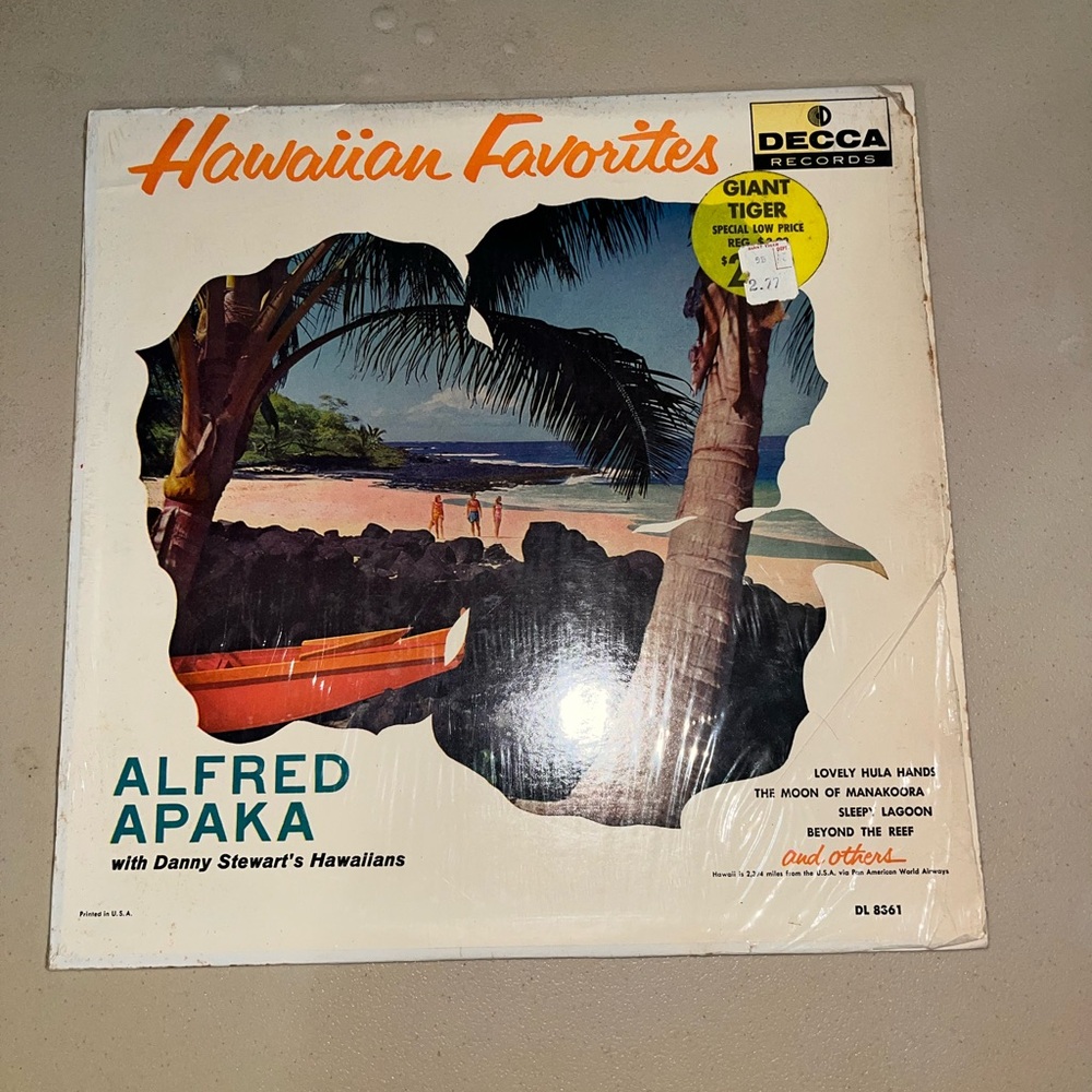 💙 Alfred Apaka Hawaiian Favorites Vinyl Album